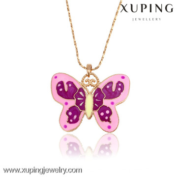 31940-Xuping Charming Girlfriend Gifts Butterfly Shape Pendant Necklace